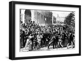 Stock Market Crash, Vienna, 1873.-J. G Horwater-Framed Art Print