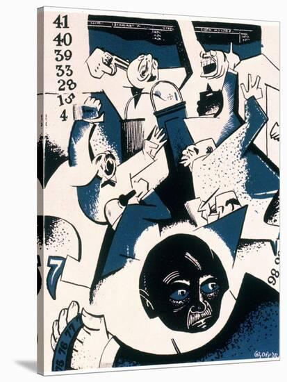 Stock Market Crash-William Gropper-Stretched Canvas