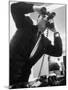 Stock Market Salesman with Binoculars-Yale Joel-Mounted Photographic Print
