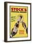 Stock's Medicinal Brandy Poster-null-Framed Giclee Print