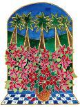 Poinsettias and Palm Trees-Stockbyte-Framed Stretched Canvas