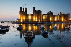 Caernarfon Castle , North Wales-stocker1970-Photographic Print