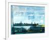 Stockholm Abstract Skyline I-Emma Moore-Framed Art Print