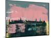 Stockholm Abstract Skyline II-Emma Moore-Mounted Art Print
