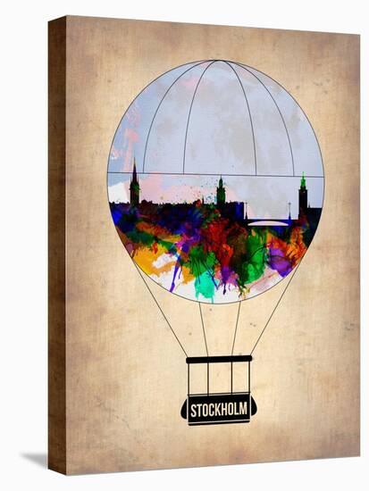 Stockholm Air Balloon-NaxArt-Stretched Canvas