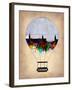 Stockholm Air Balloon-NaxArt-Framed Art Print