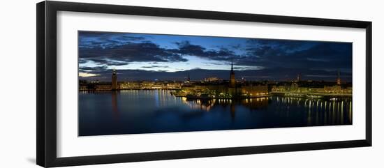 Stockholm by Night-Maciej Duczynski-Framed Photographic Print
