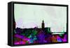 Stockholm City Skyline-NaxArt-Framed Stretched Canvas