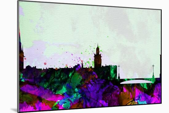 Stockholm City Skyline-NaxArt-Mounted Art Print