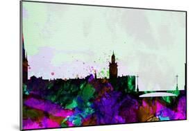 Stockholm City Skyline-NaxArt-Mounted Art Print