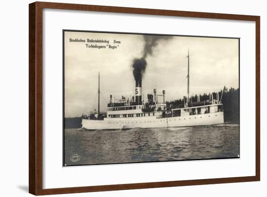 Stockholm, Dampfschiff Regin Der Svea, Johnson Line-null-Framed Giclee Print