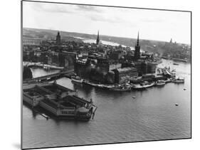 Stockholm from the Air-null-Mounted Photographic Print