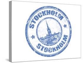 Stockholm Stamp-radubalint-Stretched Canvas