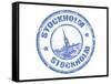 Stockholm Stamp-radubalint-Framed Stretched Canvas