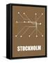 Stockholm Subway Map II-null-Framed Stretched Canvas