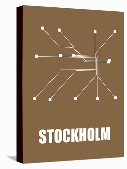 Stockholm Subway Map II-null-Stretched Canvas