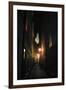 Stockholm Sweden Cobblestone Street At Night-null-Framed Photo