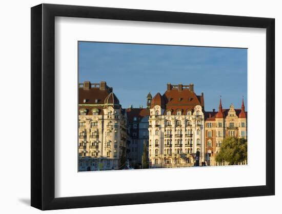 Stockholm, Sweden Downtown Beautiful Apartment Old Sunset Buildings-Bill Bachmann-Framed Photographic Print