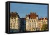 Stockholm, Sweden Downtown Beautiful Apartment Old Sunset Buildings-Bill Bachmann-Framed Stretched Canvas