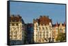 Stockholm, Sweden Downtown Beautiful Apartment Old Sunset Buildings-Bill Bachmann-Framed Stretched Canvas