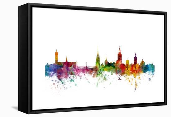 Stockholm Sweden Skyline-Michael Tompsett-Framed Stretched Canvas