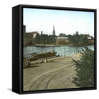 Stockholm (Sweden), Stromparterren, Circa 1897-Leon, Levy et Fils-Framed Stretched Canvas