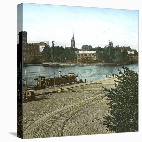 Stockholm (Sweden), Stromparterren, Circa 1897-Leon, Levy et Fils-Stretched Canvas