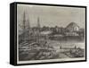 Stockholm, the Admiralty and Harbour-null-Framed Stretched Canvas
