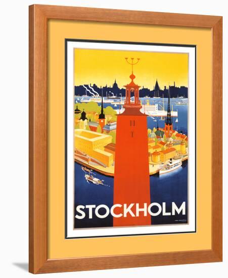 Stockholm-Donner-Framed Art Print
