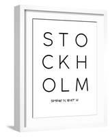 Stockholm-Pop Monica-Framed Art Print