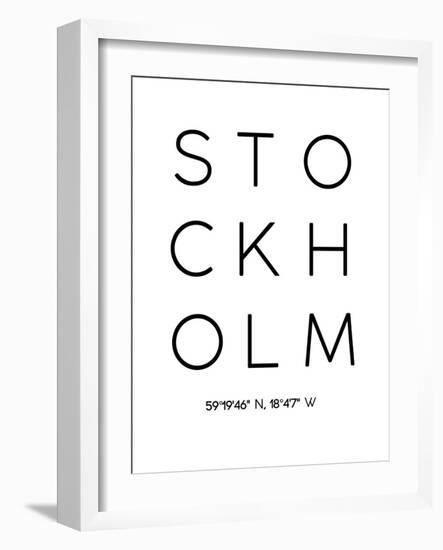 Stockholm-Pop Monica-Framed Art Print