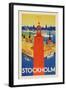 Stockholm-Vintage Posters-Framed Art Print