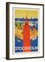 Stockholm-Vintage Posters-Framed Art Print