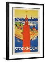 Stockholm-Vintage Posters-Framed Giclee Print