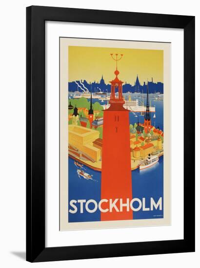 Stockholm-Vintage Posters-Framed Giclee Print