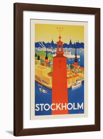 Stockholm-Vintage Posters-Framed Giclee Print