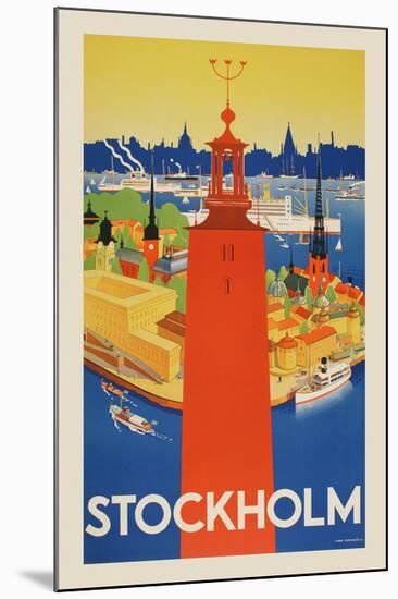 Stockholm-Vintage Posters-Mounted Giclee Print