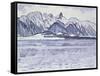 Stockhorn Verschneit-Ferdinand Hodler-Framed Stretched Canvas