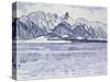 Stockhorn Verschneit-Ferdinand Hodler-Stretched Canvas