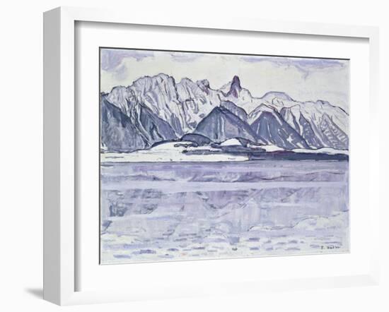 Stockhorn Verschneit-Ferdinand Hodler-Framed Giclee Print