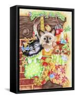 Stocking Fillers Kitten-Karen Middleton-Framed Stretched Canvas