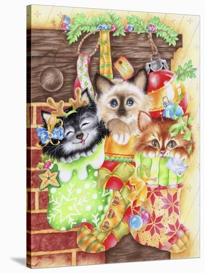 Stocking Fillers Kitten-Karen Middleton-Stretched Canvas