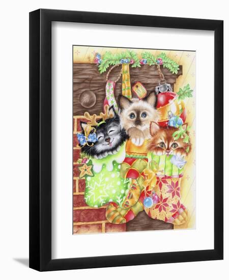 Stocking Fillers Kitten-Karen Middleton-Framed Giclee Print