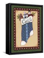 Stocking I Cherish-Debbie McMaster-Framed Stretched Canvas