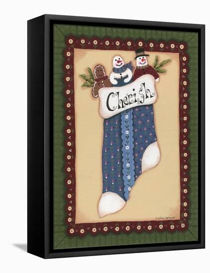Stocking I Cherish-Debbie McMaster-Framed Stretched Canvas