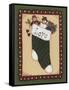 Stocking II Love-Debbie McMaster-Framed Stretched Canvas