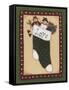 Stocking II Love-Debbie McMaster-Framed Stretched Canvas