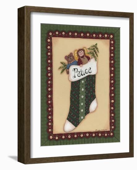Stocking IV Peace-Debbie McMaster-Framed Giclee Print