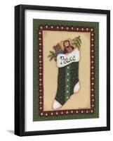 Stocking IV Peace-Debbie McMaster-Framed Giclee Print