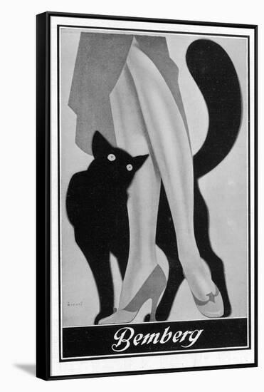 Stockings Advert. 1931-null-Framed Stretched Canvas